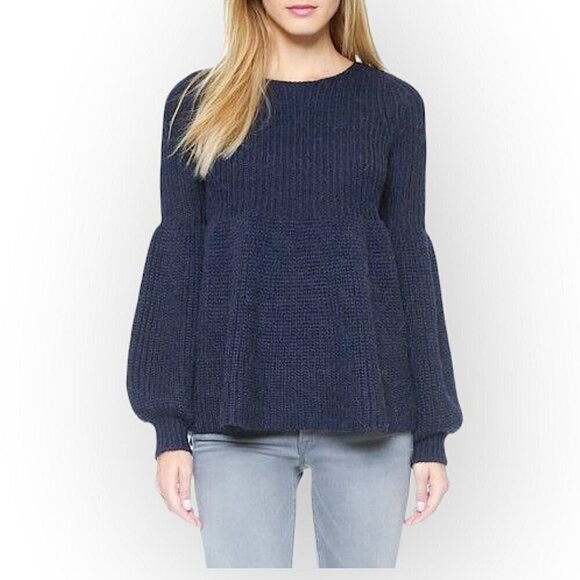 Mes demoiselles North Blue Wool Alpaca blend sweater, Size 3/L‎ - Picture 1 of 11